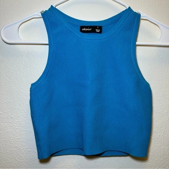 *3/20* NanaMacs Duly Noted Ribbed Racer Crop Tank - Picture 4 of 12